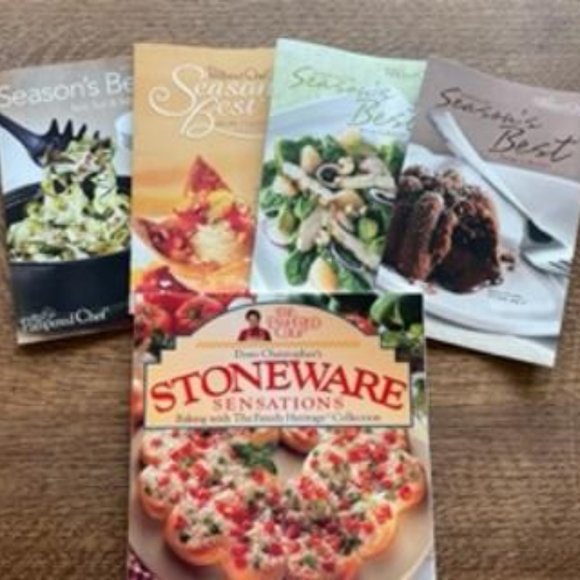 Pampered Chef Season's Best Stoneware Sensation Recipe Collection Books. - Picture 1 of 1